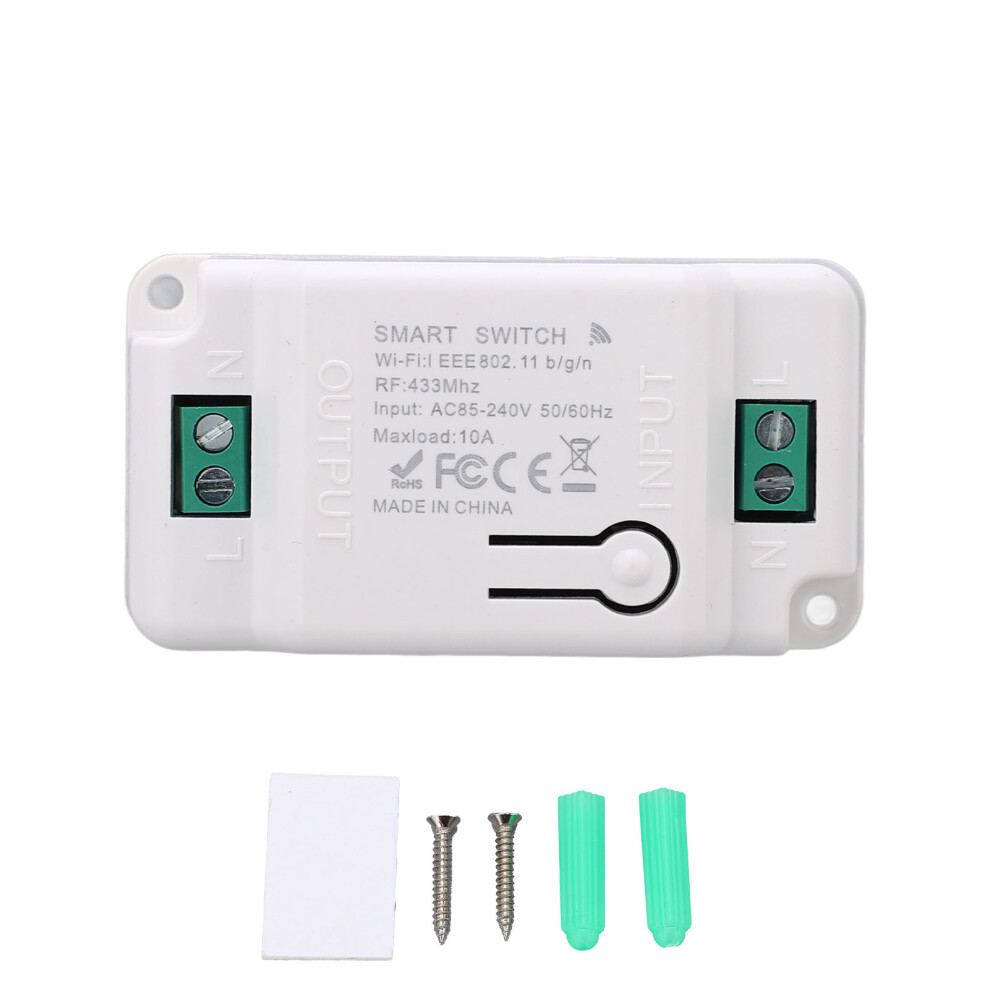 Smart Switch Wifi Relay For Home Automation Smart Switch With Remote Control App And Voice Compatibility Works With Alexa Google Assistant Light 9423501508171