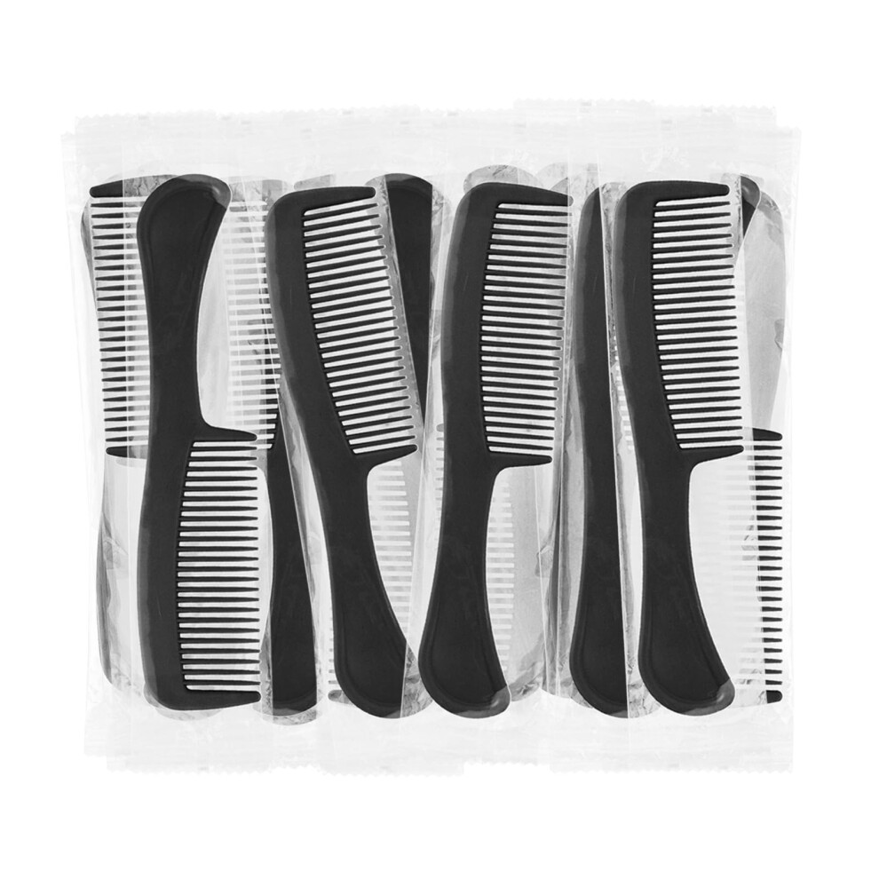 Unisex Wide Tooth Comb Bulk Pack Of 30, Individually Wrapped Travel Size Hair Combs For Men And Women