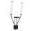 Lampe de beauté à double bras avec double bras flexible, éclairage LED bicolore à intensité variable pour extensions de cils, utilisation en 4