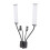 Lampe de beauté à double bras avec double bras flexible, éclairage LED bicolore à intensité variable pour extensions de cils, utilisation en 6
