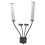 Lampe de beauté à double bras avec double bras flexible, éclairage LED bicolore à intensité variable pour extensions de cils, utilisation en 7