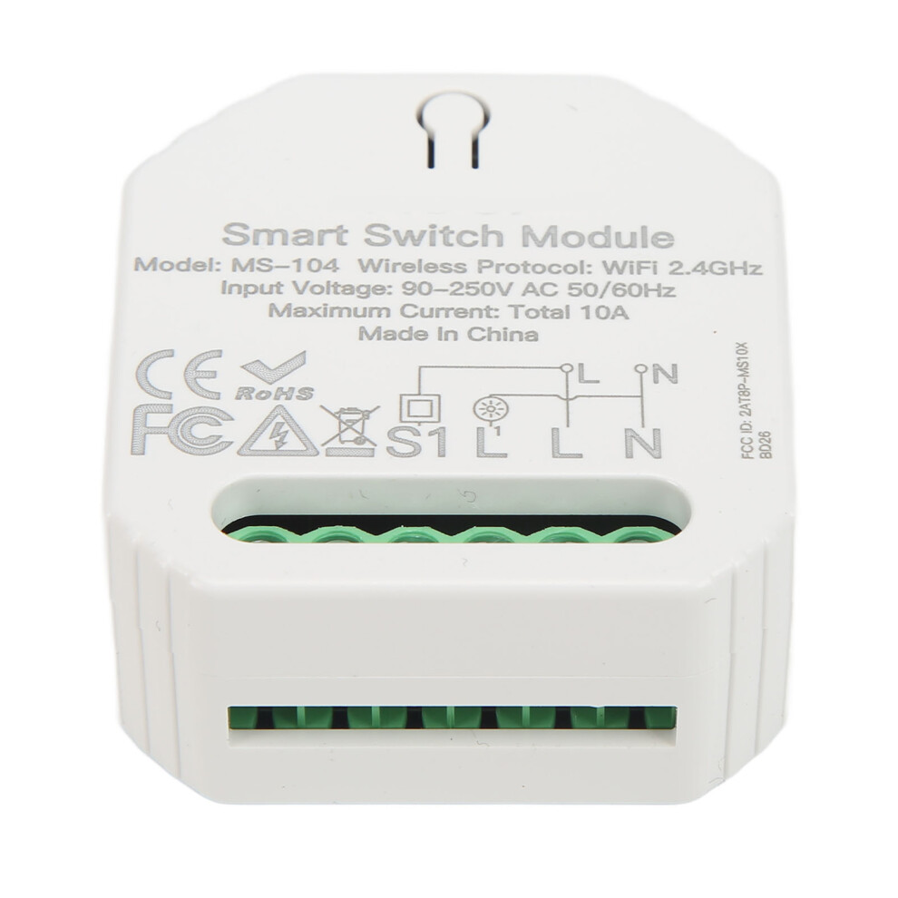 Smart Wifi Switch Module Voice Control Smart Scene Compatible Alexa Google Home Compact Design Easy Setup For Home Automation 9423501511706
