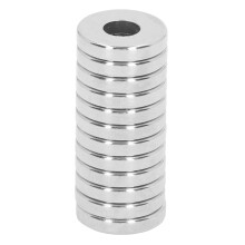 Industrial Strength Magnet Set, Versatile Magnetic Pairs For Diy Projects And Home Organization, Permanent Disc Rare Earth Fastener Magnets, Silver,