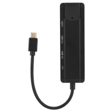USB Type C elosztó Gyors hálózati sebesség Több USB port Beépített Ethernet port Széleskörű kompatibilitás Kompakt kialakítás Nagy