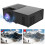 Portable Multimedia Projector With Wireless Connection Keystone Adjustment Manual Focus Multiple Interfaces For Expansion 8