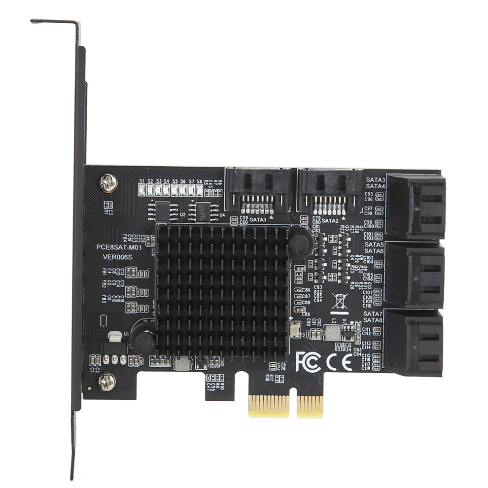 Expansion Controller For Sata 3.0 Drives 6 Port Pcie Card With 6 Gbps Transfer Rate Ahci Mode Support Ssd And Hdd Connection Hot Plug Functionality 9138057906714