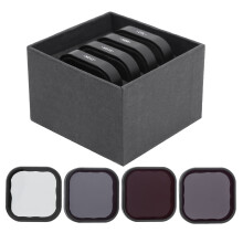 ND-filtersett for GoPro Hero9, polariserende objektivfiltersett inkluderer CPL ND4ND8ND16, HD-glass med vanntett belegg for forbedret