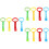 12 Pcs Portable Pull Up Rings For And Nursery 7