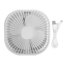 Silent Fans with Night Light Ultra Quiet USB Fan, 360 Degree Rotatable Foldable Design Portable Pedestal Fan with Non-Slip Mat for Bedroom Dorm Office