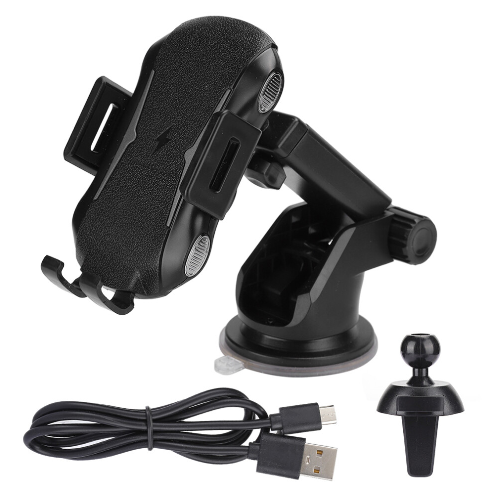 Universal Car Phone Mount With 360 Degree Rotation And Flexible Positioning, Powerful Suction Dash Windshield Air Vent Holder With Fast Wireless Charg 9012494496420