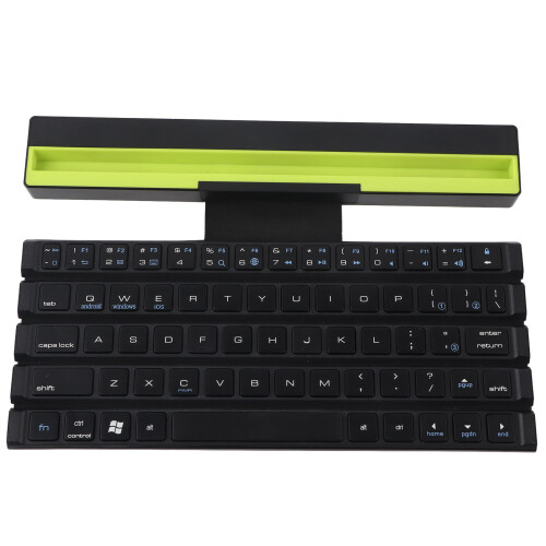 Wireless Rechargeable Keyboard With Magnetic Induction Auto Sleep Multi Device Switching Foldable Bluetooth Keyboard Silent Typing Experience Mini 2
