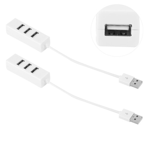 Διανομέας USB 2.0 4 θυρών για φορητή χρήση υπολογιστή Mac, σύνδεση υψηλής ταχύτητας, 1
