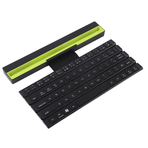 Wireless Rechargeable Keyboard With Magnetic Induction Auto Sleep Multi Device Switching Foldable Bluetooth Keyboard Silent Typing Experience Mini 1