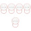 5Pcs Pacifier Holder Case Portable Storage Container For Travel 6
