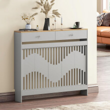 Radiator Cover with Drawers, 109Lx19Wx95Hcm