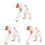 3pcs Gift Child White Dining Table 2