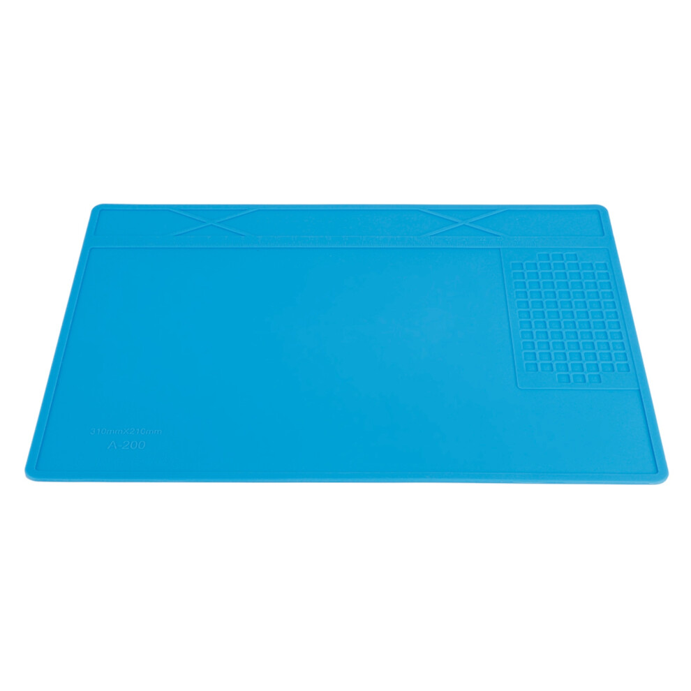 Heat Resistant Workbench Mat With Anti Slip Surface And Magnetic Functionality, Multi Functional Soldering Mat For Electronics Repair With Scale Ruler 9138057888706