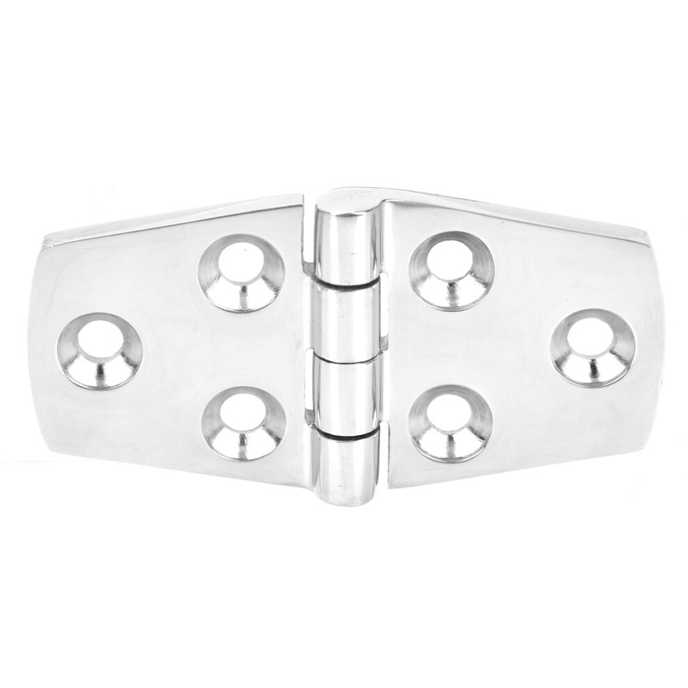 Marine Grade Door Hinge Mirror Polished Solid Metal Corrosion Resistant Heavy Duty Cabinet Boat Hinges For Boats Rvs Pair 3 X 1.5 Inch 9423501850867