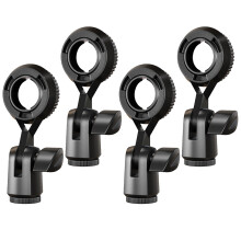 8Stk Universal Mikrofonclips Mit 270 Drehung Schwarz Für Heimgebrauch