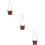 3Pcs Red PU Coffee Cup Sleeves with Handle Reusable Cup Holder 10