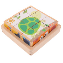 2Pcs Wooden Building Block Toy For Kids Educational Play