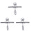 3pcs Mirror Squeegee Glass Squeegee Window Wiper Silver 2