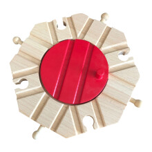 3 Sets Wooden Railway Track DIY Assembly Blocks For Kids