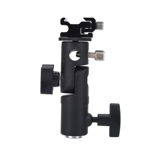 Camera Speedlite Mount Swivel Light Stand Bracket Umbrella Mount Holder With 180 Vertical Adjustment Universal E Type Flash Compatible Camera 1