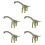 5Pcs Plastic Brachiosaurus Model Dinosaur Toy For Kids 7