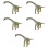 5Pcs Plastic Brachiosaurus Model Dinosaur Toy For Kids 8