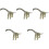 5Pcs Plastic Brachiosaurus Model Dinosaur Toy For Kids 4