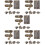 5 Sets Small Box Clasp Hardware Hinge Hasp Latch Vintage Cabinet 8