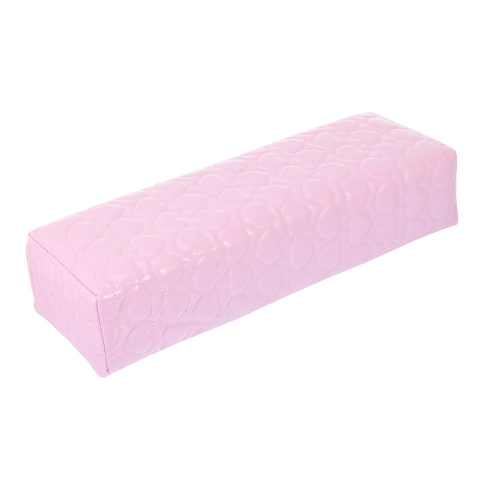 Pink Nail Arm Rest Pillow With Comfortable Wrist Cushion For Salon And Home Manicure,