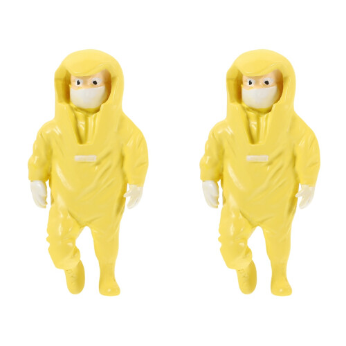 2pcs Heroes Figurine Toys Sand Table Micro Sculpture 2