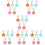 30Pcs Shockproof Assorted Color Star Tracer Protective Silicone Cases 11
