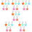 30Pcs Shockproof Assorted Color Star Tracer Protective Silicone Cases 10