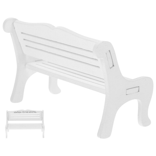 4Pcs Mini Diy Wooden Bench For Figurine Display 1