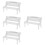 4Pcs Mini Diy Wooden Bench For Figurine Display 9