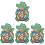 4 Sets Children'S Sticky Ball Taste Plastic Toy Set 4