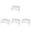 4Pcs Mini Diy Wooden Bench For Figurine Display 4