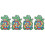 4 Sets Children'S Sticky Ball Taste Plastic Toy Set 6