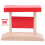 5Pcs Wooden Toy Train Accessory Railway Station Platform 3