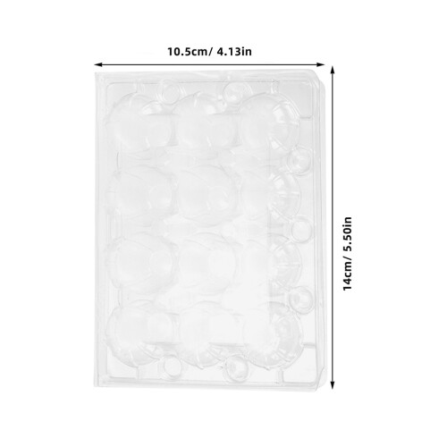 70Pcs Transparent Quail Egg Cartons Plastic Shockproof Organizer Box 1