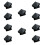 2pcs Gradient Double-Layer Blackout Curtains Grey Bedroom Living Insulation Sunshade 10