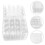 70Pcs Transparent Quail Egg Cartons Plastic Shockproof Organizer Box 9