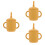 3 Pcs Silicone Cup Handle Silica Gel Toddler Anti-Fall 6