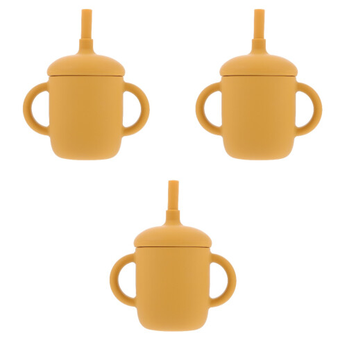 3 Pcs Silicone Cup Handle Silica Gel Toddler Anti-Fall 2