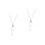 2Pcs Mini Glass Jars with Chain Silver Decorative Small Vials Pendant 6