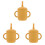 3 Pcs Silicone Cup Handle Silica Gel Toddler Anti-Fall 2