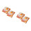 4Pcs Light Brown PU Simulation Bread Fake Toast for Home and Bakery 4
